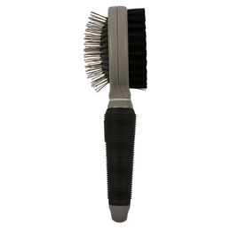 Produktbild von DUVO+ Fellbürste 2-in-1 Pflegebürste schwarz/grau
