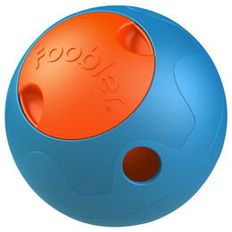 Produktbild von DUVO+ Foobler Futterball mit Schaltuhr blau/orange