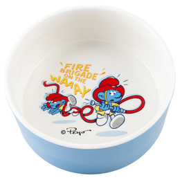 Produktbild von DUVO+ Futternapf Die Schlümpfe Feuerwehr Schlumpf weiß/blau - 1500 ml