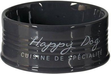 Produktbild von DUVO+ Futternapf Stone Happy Dog anthrazit