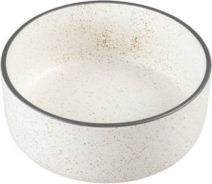 Produktbild von DUVO+ Futternapf Stone Speckle weiß für Hunde