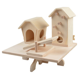 Produktbild von Duvo+ Holzspielplatz mit Häusern braun