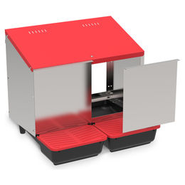 Produktbild von DUVO+ Hühnerstall Legenest galvanisiert rot