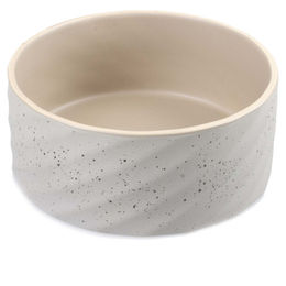 Produktbild von Duvo+ Hunde-Futternapf Stone wavy dune grau-grün