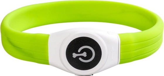 Produktbild von DUVO+ Hundehalsbandleuchte Flash Light Ring Maxi USB Silikon grün