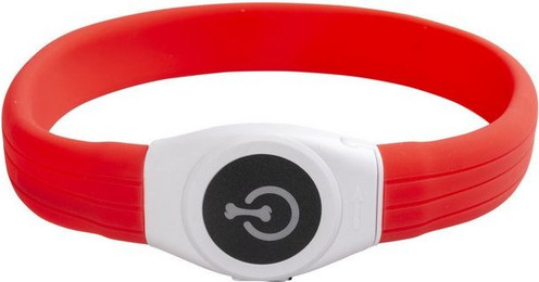 Produktbild von DUVO+ Hundehalsbandleuchte Flash Light Ring Maxi USB Silikon rot