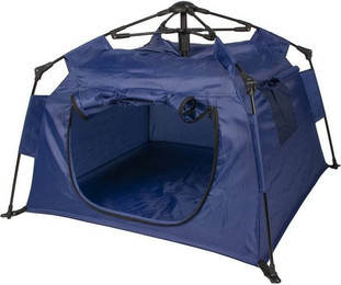 Produktbild von DUVO+ Hundehütte Aufklappbares Zelt blau für Hunde