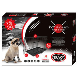 Produktbild von Duvo+ Hundekäfig Ninja Edition mit Schiebetür schwarz