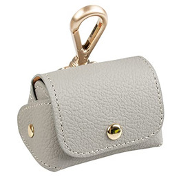 Produktbild von DUVO+ Hundekotbeutelspender aus Kunstleder grau - 2 x 20 Stk.