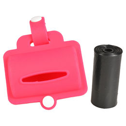 Produktbild von Duvo+ Hundekotbeutelspender Silikon rosa - 2 x 20 Stk.