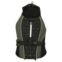 Produktbild von Duvo+ Hundemantel Hi Vis Casual schwarz/grau Größe S - 1 Stk.