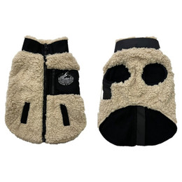 Produktbild von DUVO+ Hundemantel Schafswolle Schwarz/Weiß