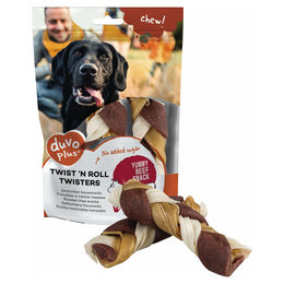 Produktbild von Duvo+ Hundesnack chew! Twist n Roll Twisters Rind, Größe: S / Maße: 12,5 cm
