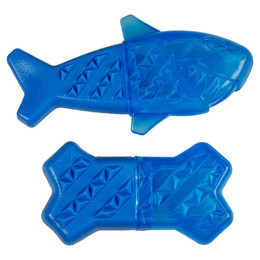 Produktbild von Duvo+ Hundespielzeug Chilly erfrischendes Kauspielzeug Hai/Knochen