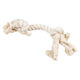 Produktbild von Duvo+ Hundespielzeug ECO Baumwoll-Tau mit 2 Knoten weiß, Größe: L