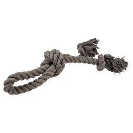 Produktbild von Duvo+ Hundespielzeug Eco-Seil 3 Knoten & Schlaufe grau