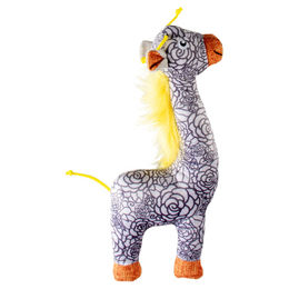 Produktbild von Duvo+ Hundespielzeug Giraffe Retro aus Plüsch grau