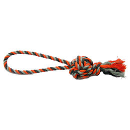 Produktbild von Duvo+ Hundespielzeug Knot Baumwolle Dummy Ball grau/orange