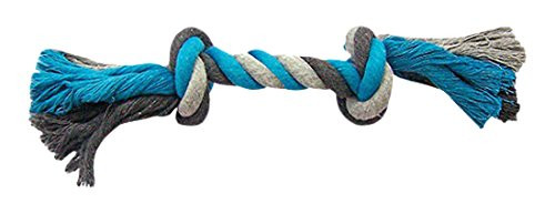 Produktbild von Duvo+ Hundespielzeug Knot Baumwolle grau/blau