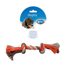 Produktbild von Duvo+ Hundespielzeug Knot Baumwolle grau/orange