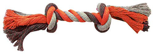 Produktbild von Duvo+ Hundespielzeug Knot Baumwolle grau/orange