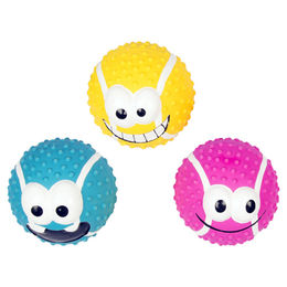 Duvo+ Hundespielzeug Latex Tennisball Smiley – Bild 1 von 3