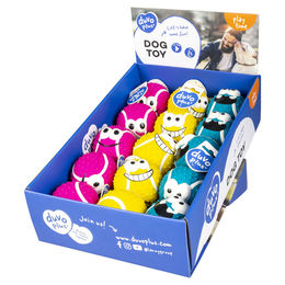 Duvo+ Hundespielzeug Latex Tennisball Smiley - 7,5 cm – Bild 1 von 3