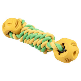Produktbild von Duvo+ Hundespielzeug Rubrop Hantelseil mit 2 Bällen gelb