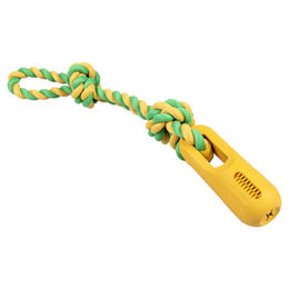 Produktbild von Duvo+ Hundespielzeug Rubrop Zerrseil mit Stick gelb, Maße: 52 x 7,5 x 7,5 cm