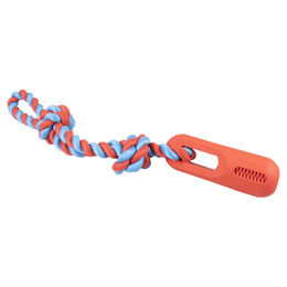 Produktbild von Duvo+ Hundespielzeug Rubrop Zerrseil mit Stick rot, Maße: 52 x 7,5 x 7,5 cm