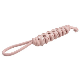 Produktbild von Duvo+ Hundespielzeug Seilstock mit Gummi und Schlaufe rosa