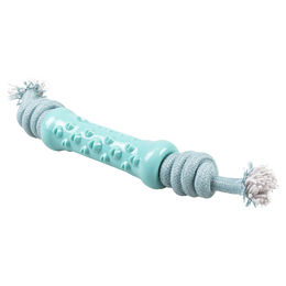 Produktbild von Duvo+ Hundespielzeug Seilstock mit Gummiprägung blau