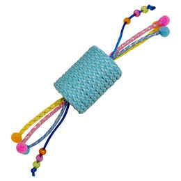 Produktbild von DUVO+ Jolly Rolle Katzenspielzeug mit Seilen blau