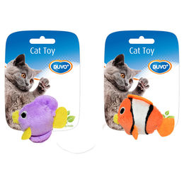 Produktbild von Duvo+ Katzenspielzeug Fisch orange/blau