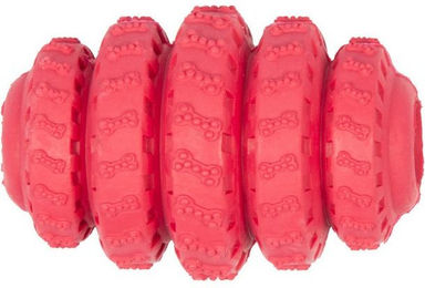 Produktbild von DUVO+ Kauspielzeug Hundespielzeug Leckerlispender Gummi Vanille rot