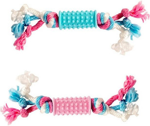 Produktbild von DUVO+ Kauspielzeug Puppy TPR Stick mit Baumwolle - 20 cm
