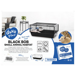 Produktbild von DUVO+ Kleintierkäfig Black Bob schwarz