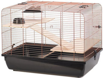 Produktbild von DUVO+ Kleintierkäfig Copper Rex schwarz/kupfer