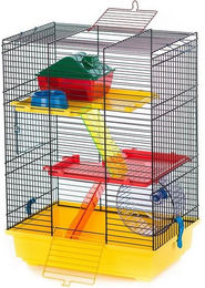 Produktbild von DUVO+ Kleintierkäfig Teddy 2 gelb/schwarz