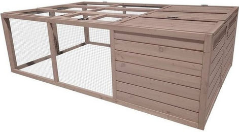 Produktbild von DUVO+ Kleintierstall Kaninchenstall Woodland Hopper Forest taupe