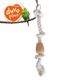 Produktbild von Duvo+ Kletterseil mit Holzkugel weiß - 38 cm