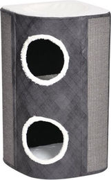 Produktbild von DUVO+ Kratztonne Kratzturm Berta grau/weiß