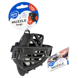 Produktbild von Duvo+ Maulkorb aus Gummi Schwarz Größe L