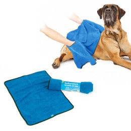 Produktbild von Duvo+ Mikrofaser-Badetuch für Hunde blau
