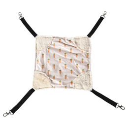 Produktbild von DUVO+ Nagerhaus Hängematte Carrot aus Plüsch weiß