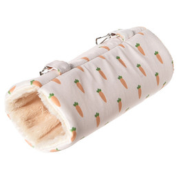 Produktbild von DUVO+ Nagerhaus Hängender Tunnel Carrot aus Plüsch weiß