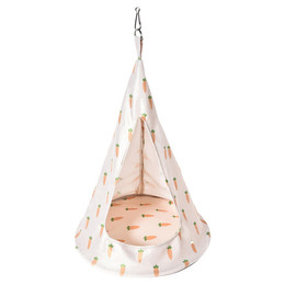 Produktbild von DUVO+ Nagerhaus Hängetipi Carrot aus Plüsch weiß