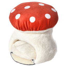 Produktbild von DUVO+ Nagerhaus Pilzhaus aus Plüsch rot/weiß