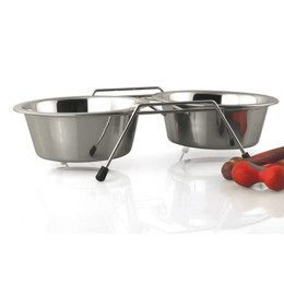 Produktbild von DUVO+ Napf-Set Dinner Set Napfständer mit 2 Näpfen für Katzen