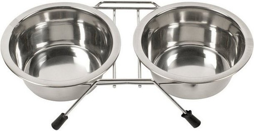 Produktbild von DUVO+ Napf-Set Dinner Set Napfständer mit 2 Näpfen für Katzen